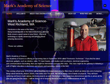 Tablet Screenshot of marksacademyofscience.com